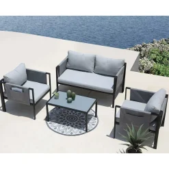 Wohnen Sitzgruppe<Garten Sofa & Sessel & Sofatisch - Seymean (vierteilig)
