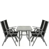 Wohnen Sitzgruppe<Garten Tischgruppe aus Aluminium - Abella (fünfteilig)