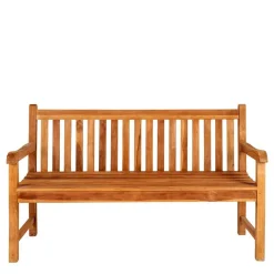 Wohnen Sitzbank<Gartenbank aus Teak Massivholz geölt - Stamfort