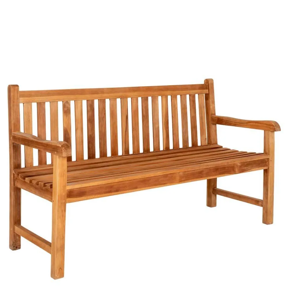 Wohnen Sitzbank<Gartenbank aus Teak Massivholz geölt - Stamfort