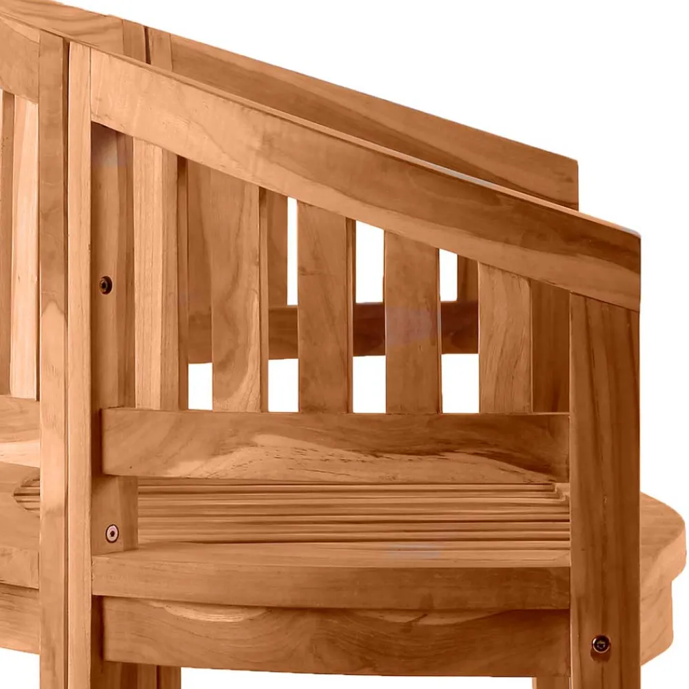Wohnen Sitzbank<Gartenbank in halbrundem Design - Klahuma