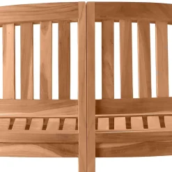 Wohnen Sitzbank<Gartenbank in halbrundem Design - Klahuma