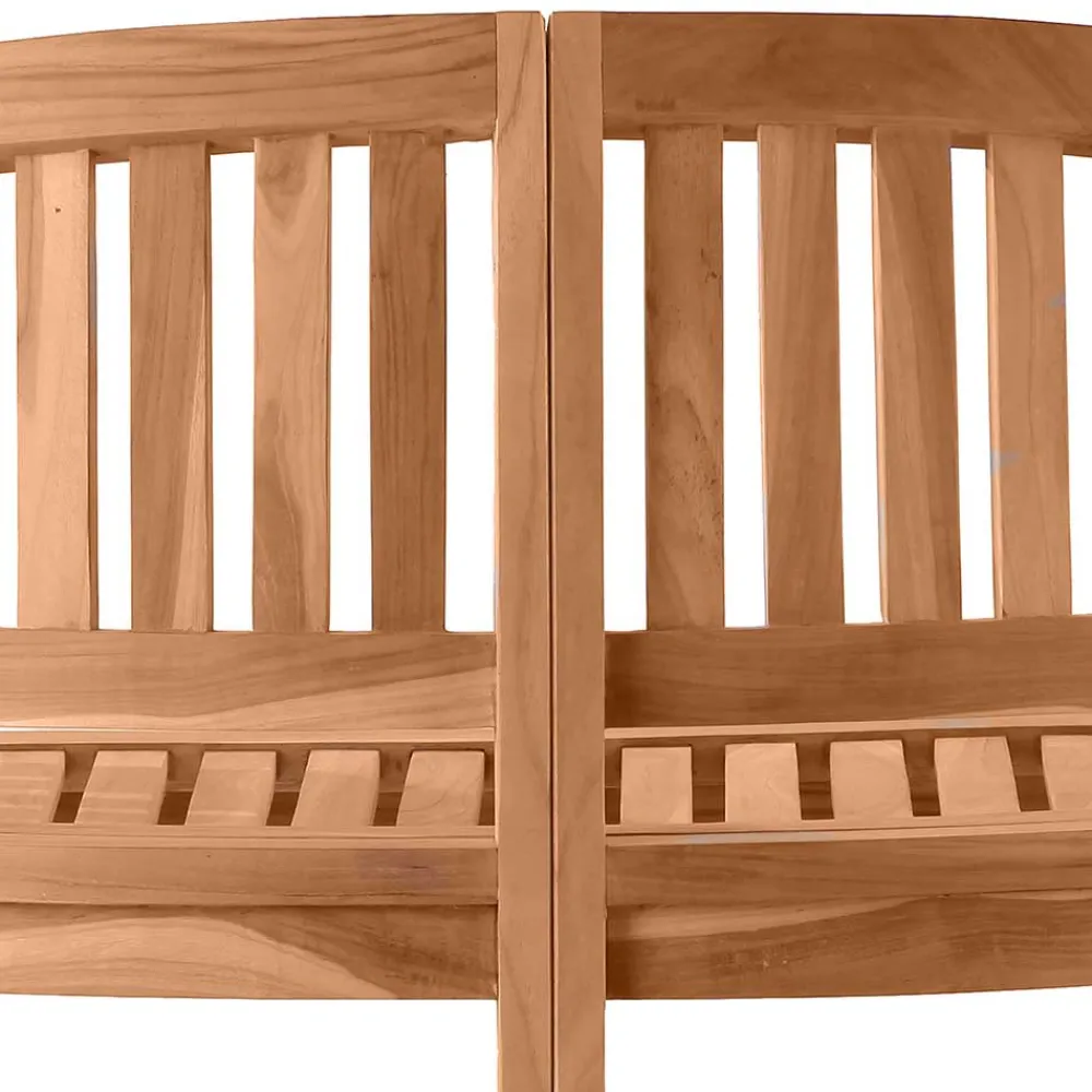 Wohnen Sitzbank<Gartenbank in halbrundem Design - Klahuma