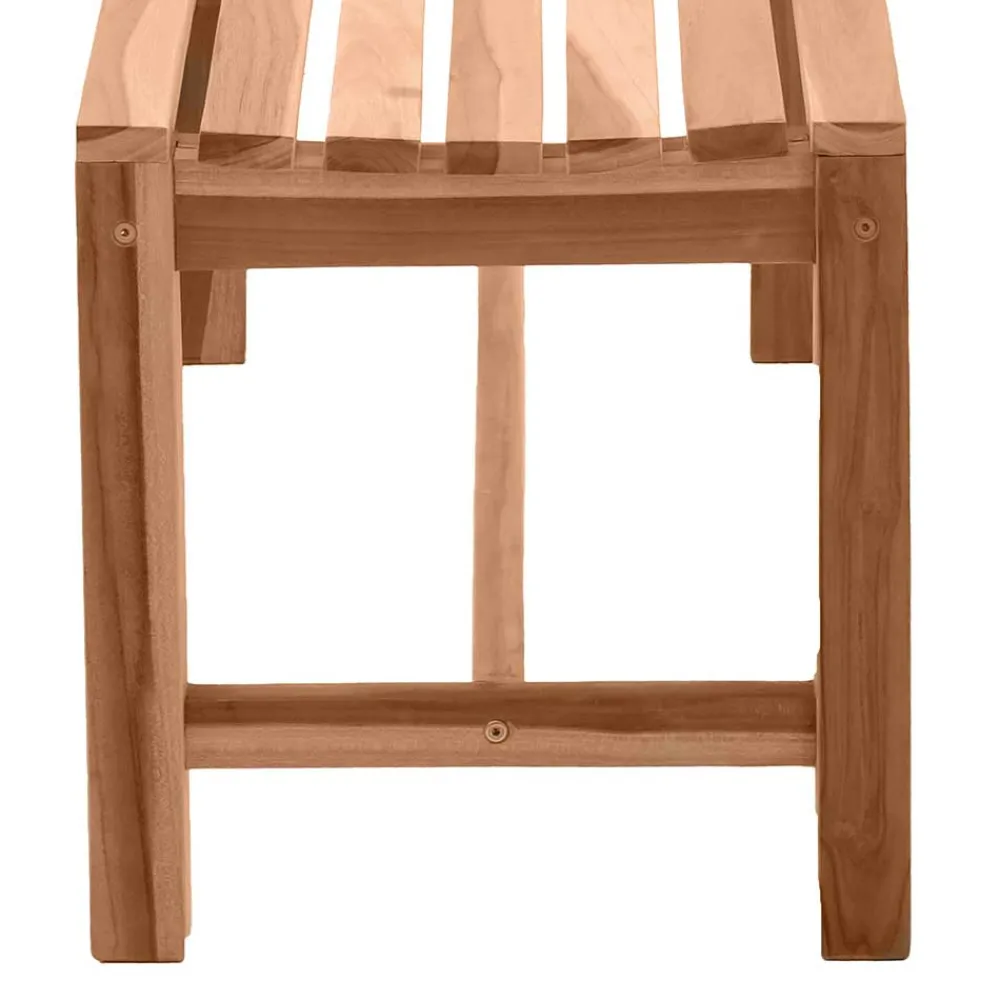 Wohnen Sitzbank<Gartenbank ohne Rückenlehne aus Teak Massivholz - Klahuma