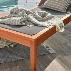 Wohnen Sofas<Gartenliege auf Rollen aus Eukalyptusholz - Promo