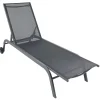 Wohnen Sofas<Gartenliege mit Rollen in Schwarz - Asprecca