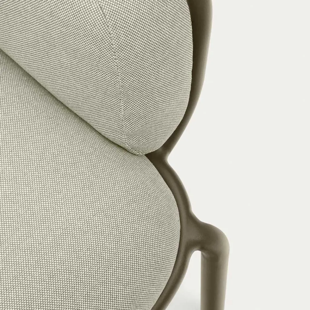 Wohnen Sofas<Gartensofa in Graugrün aus Metall - Ocna