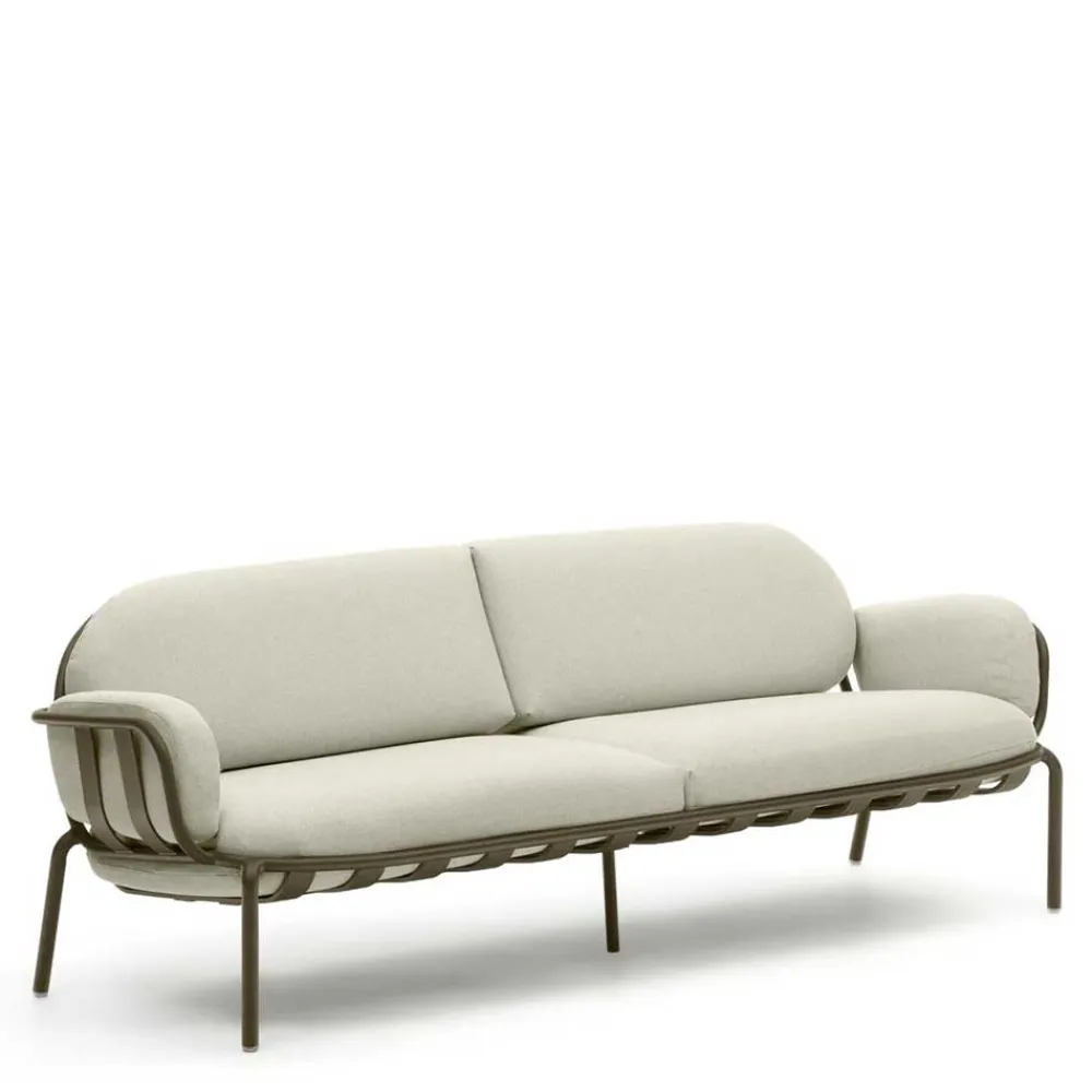 Wohnen Sofas<Gartensofa in Graugrün aus Metall - Ocna