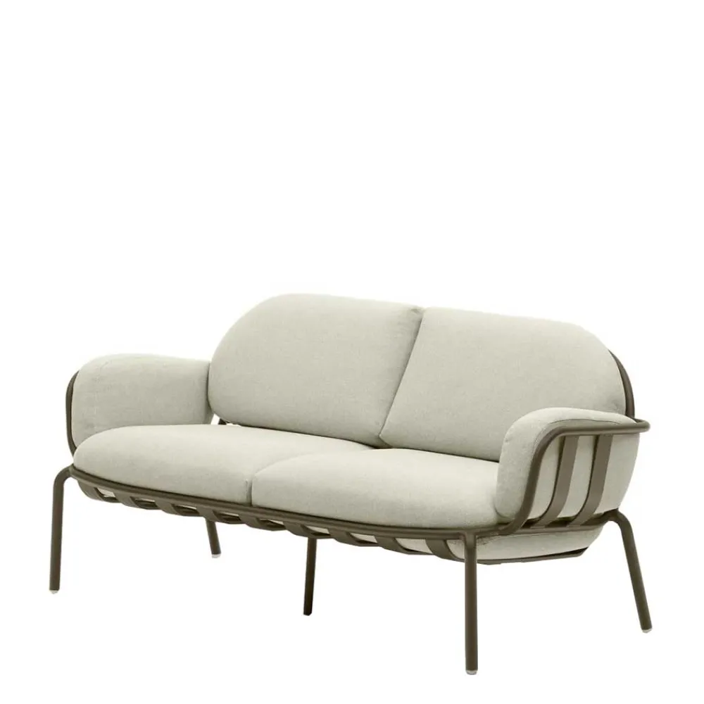 Wohnen Sofas<Gartensofa in Graugrün aus Metall - Ocna