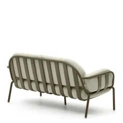 Wohnen Sofas<Gartensofa in Graugrün aus Metall - Ocna