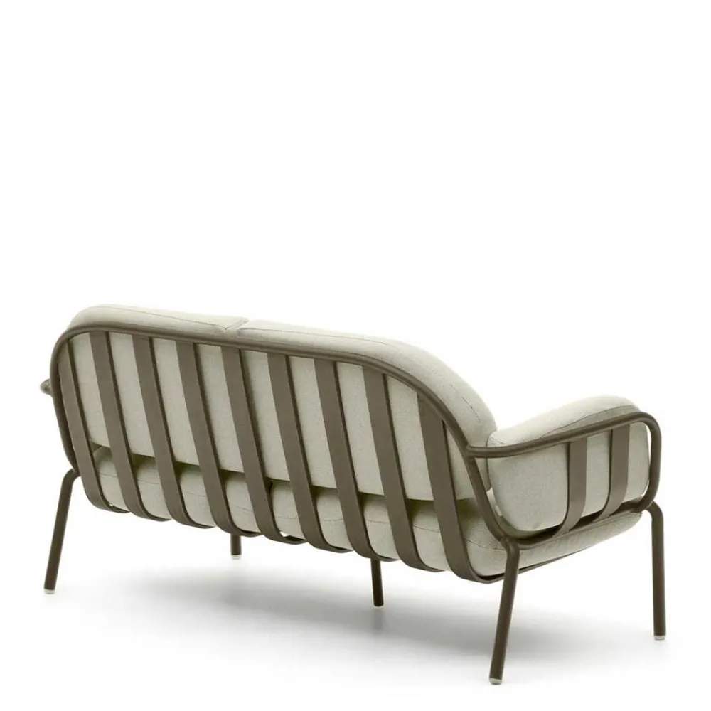 Wohnen Sofas<Gartensofa in Graugrün aus Metall - Ocna