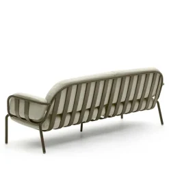 Wohnen Sofas<Gartensofa in Graugrün aus Metall - Ocna