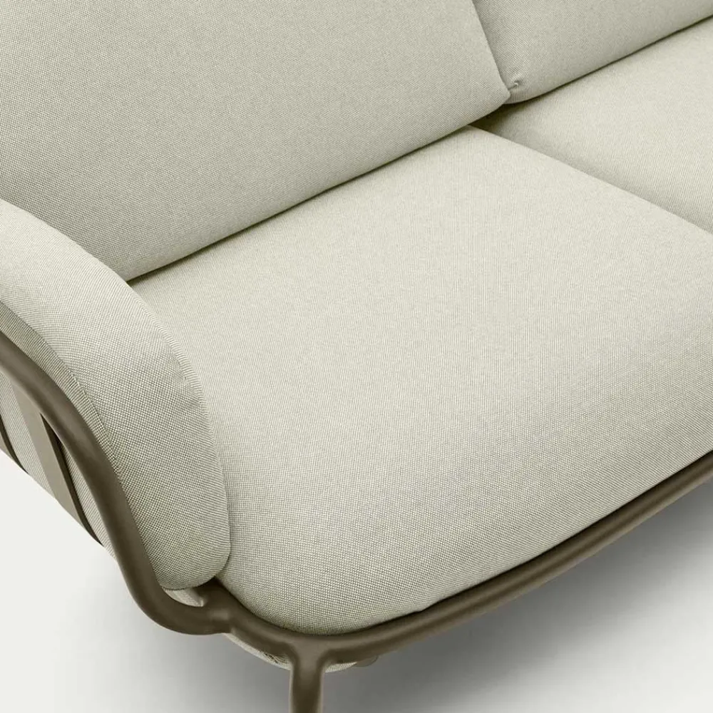 Wohnen Sofas<Gartensofa in Graugrün aus Metall - Ocna