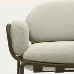 Wohnen Sofas<Gartensofa in Graugrün aus Metall - Ocna