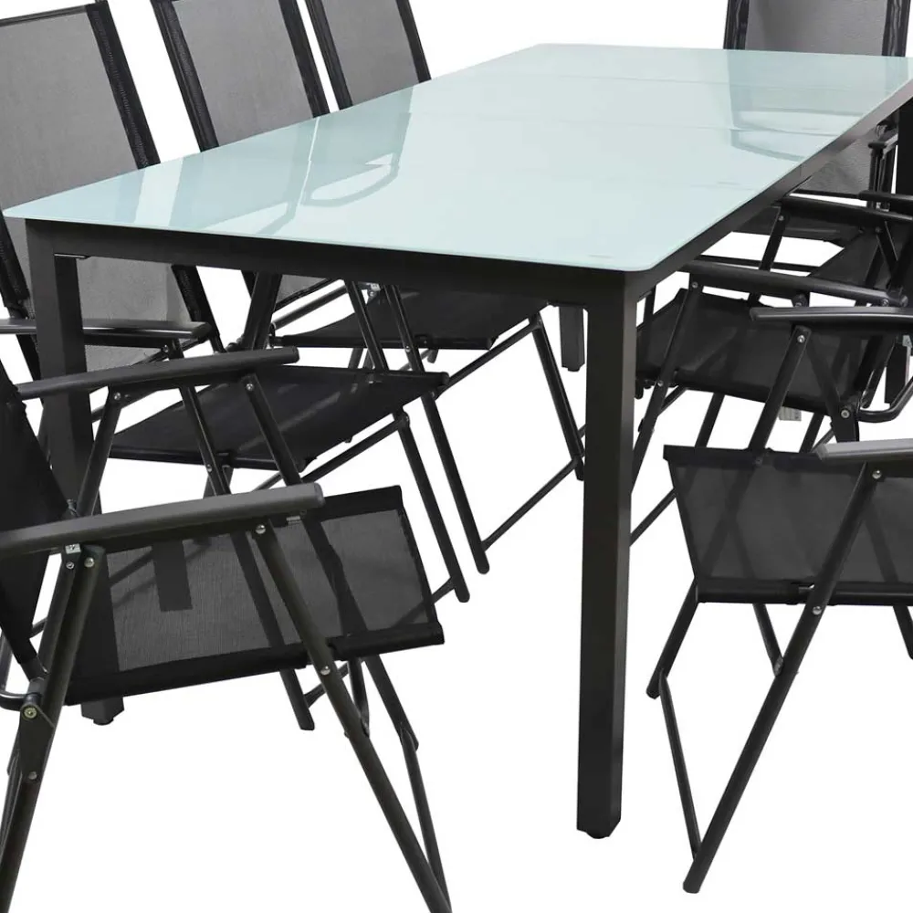 Wohnen Sitzgruppe<Gartentisch & 8 Stühle Set - Loytami (neunteilig)