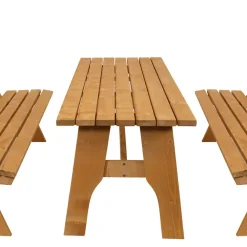 Wohnen Sitzgruppe<Gartentischgruppe Brixen aus Kiefer massiv (dreiteilig)