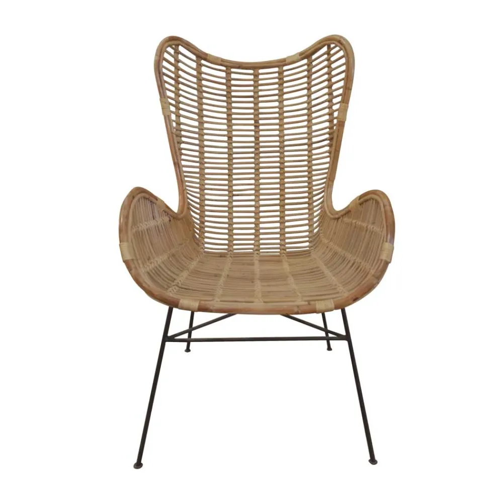 Wohnen Sessel|Stühle<Geflecht Rattansessel in Naturfarben - Surin