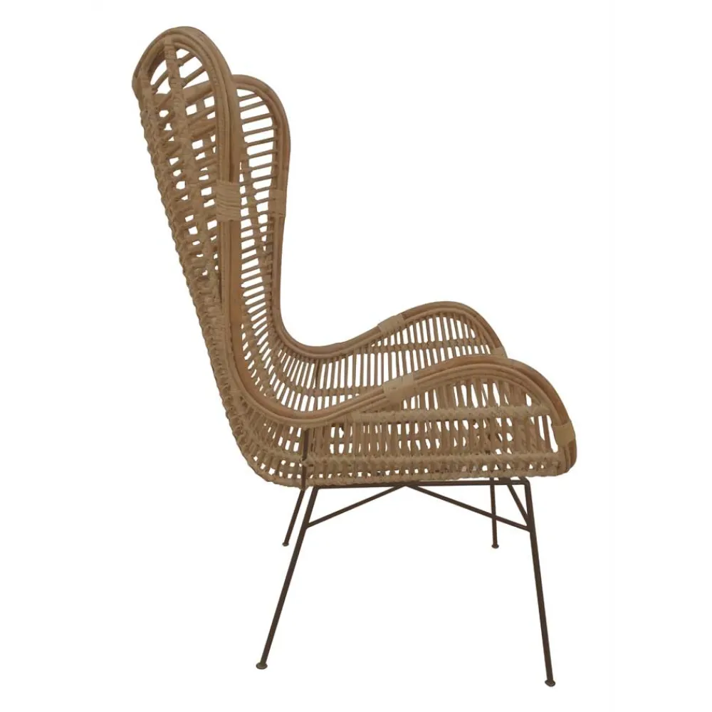 Wohnen Sessel|Stühle<Geflecht Rattansessel in Naturfarben - Surin