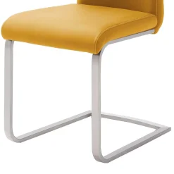 Wohnen Sessel|Stühle<Gelbe Stühle für Esszimmer Carismata als Freischwinger (4er Set)