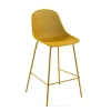Wohnen Hocker<Gelber Barstuhl mit 75 cm Sitzhöhe - Yalaz (4er Set)