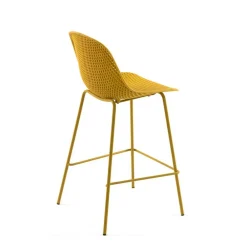 Wohnen Hocker<Gelber Barstuhl mit 75 cm Sitzhöhe - Yalaz (4er Set)