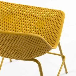 Wohnen Hocker<Gelber Barstuhl mit 75 cm Sitzhöhe - Yalaz (4er Set)