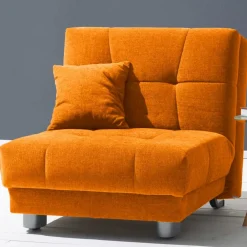 Wohnen Sofas<Gelber Schlafsessel mit Flachgewebe Bezug - Babsy