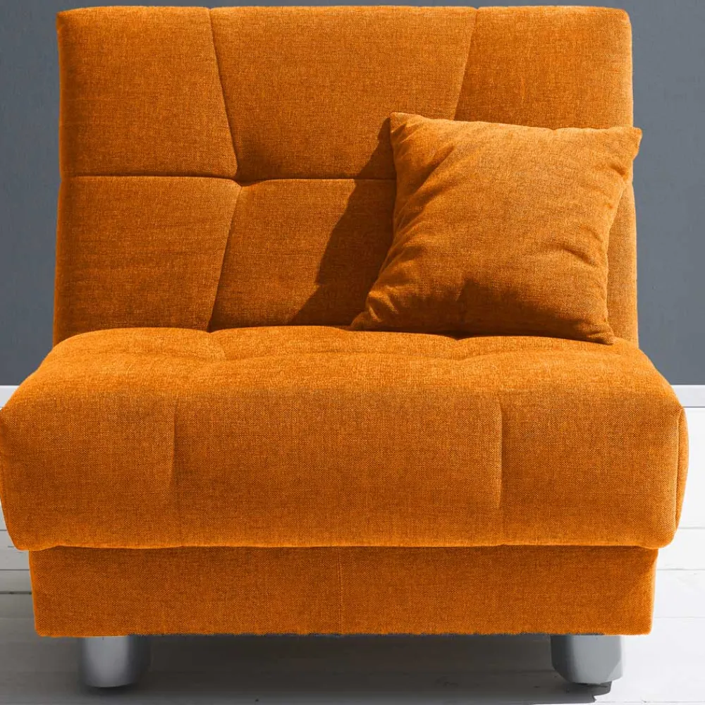Wohnen Sofas<Gelber Schlafsessel mit Flachgewebe Bezug - Babsy