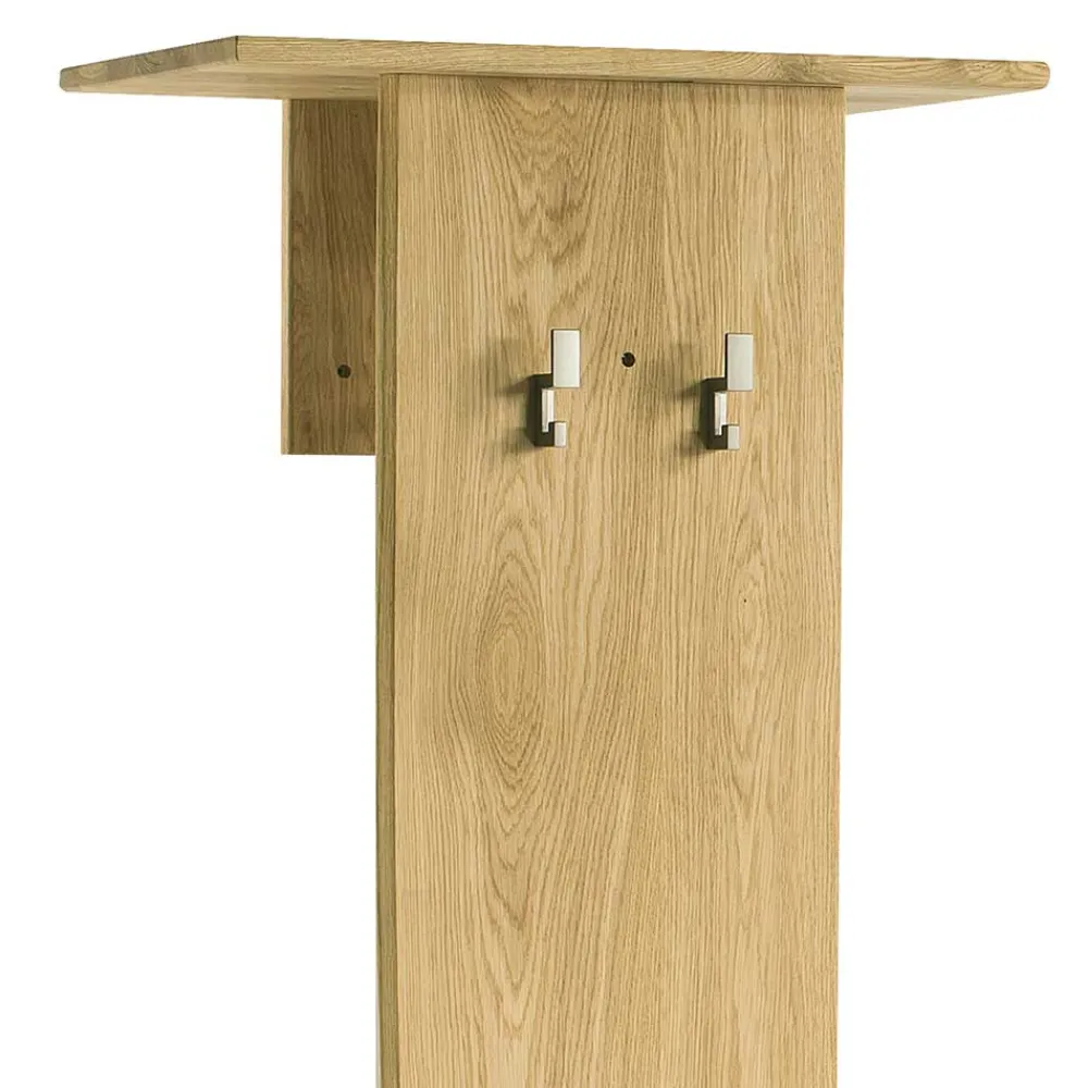 Wohnen Garderoben<Geölte Holzgarderobe aus Eiche massiv - Avidora
