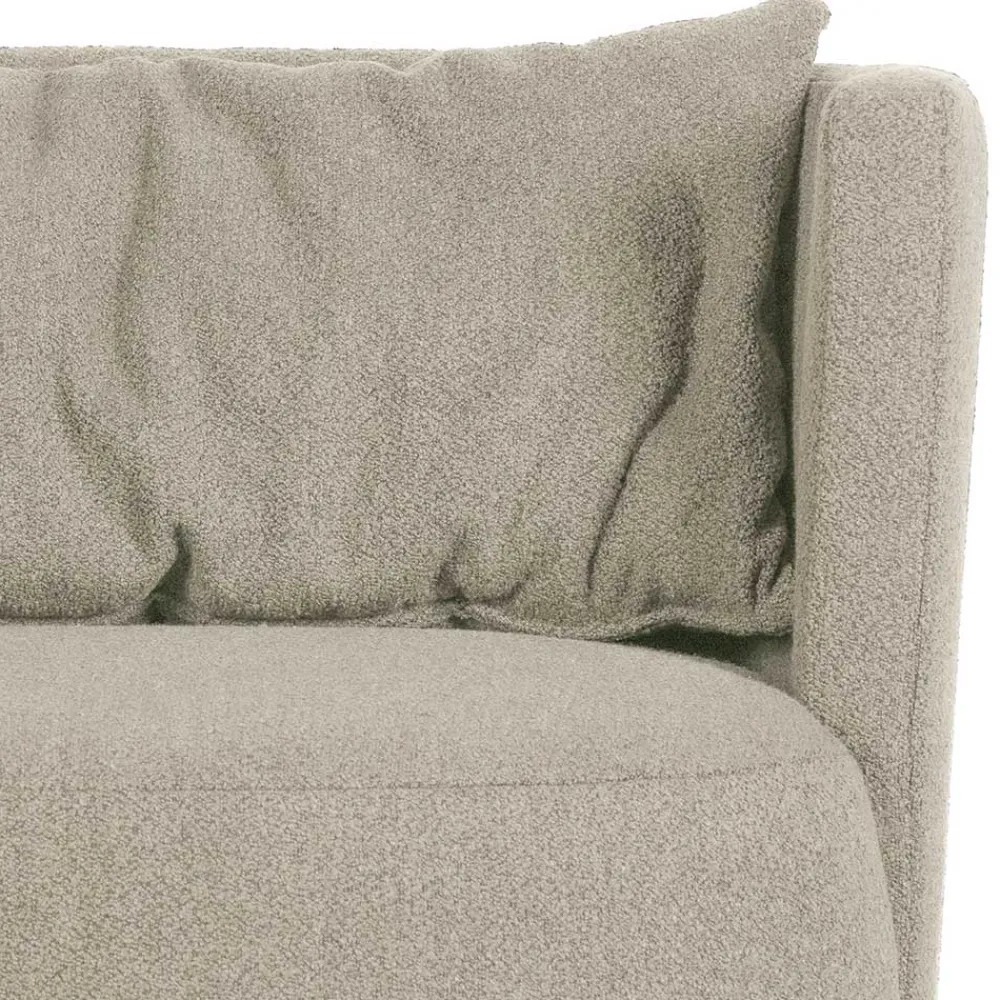 Wohnen Sessel<Gemütlicher Polstersessel in Beige Boucle - Capella