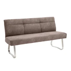 Wohnen Sitzbank<Gepolsterte Bank in Beige Microfaser - Anguro