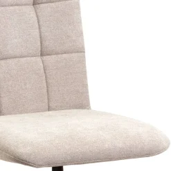 Wohnen Stühle<Gepolsterte Drehstühle in Beige - Fleur (2er Set)