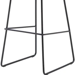 Wohnen Hocker<Gepolsterter Barstuhl aus Chenille - Amelie (2er Set)