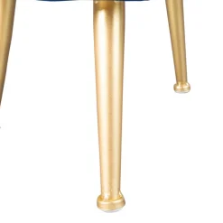 Wohnen Hocker<Gepolsterter Hocker in Blau & Gold - Chasmarin