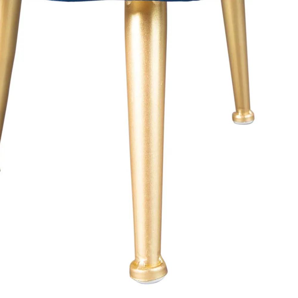 Wohnen Hocker<Gepolsterter Hocker in Blau & Gold - Chasmarin