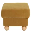 Wohnen Hocker<Gepolsterter Hocker in Gelb Veloursbezug - Acigne