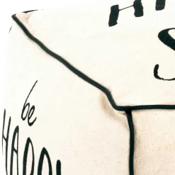 Wohnen Hocker<Gepolsterter Sitzwürfel mit Spruch - Coralli