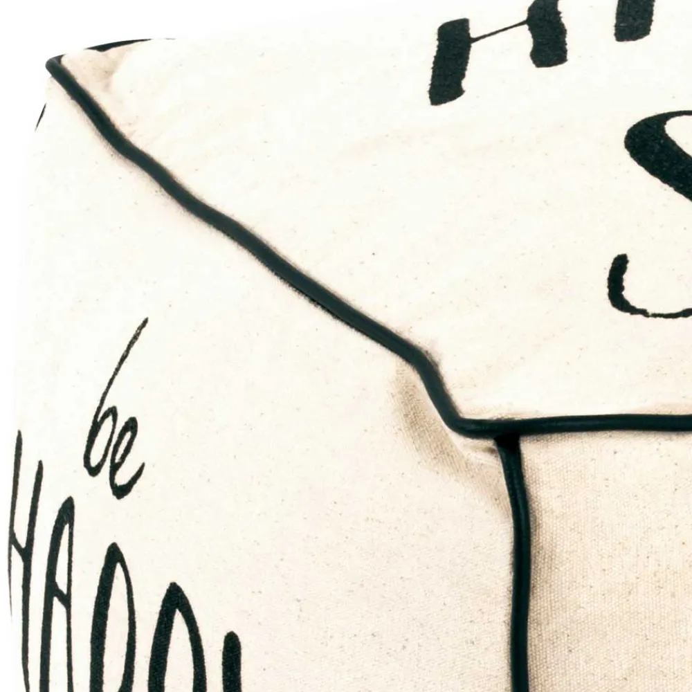Wohnen Hocker<Gepolsterter Sitzwürfel mit Spruch - Coralli