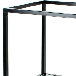Wohnen Regale<Glas Regal mit Metallrahmen - Elegatos