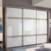 Wohnen Schränke<Glas Schwebetüren Schrank in Weiß & Grau - Pruducia