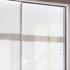 Wohnen Schränke<Glas Schwebetüren Schrank in Weiß & Grau - Pruducia