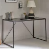 Wohnen Tische<Glasschreibtisch aus Schwarzglas - Pathos