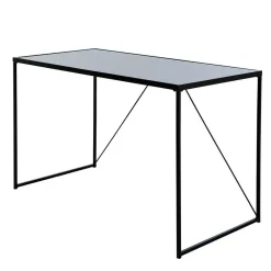 Wohnen Tische<Glasschreibtisch aus Schwarzglas - Pathos