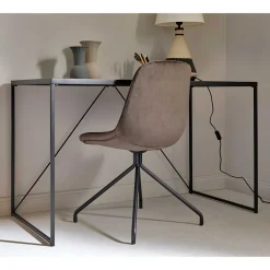 Wohnen Tische<Glasschreibtisch aus Schwarzglas - Pathos