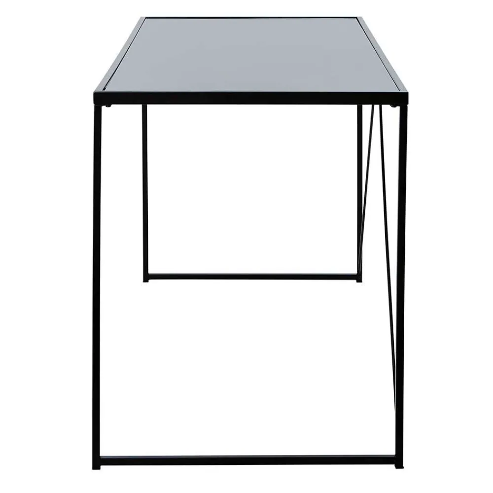 Wohnen Tische<Glasschreibtisch aus Schwarzglas - Pathos
