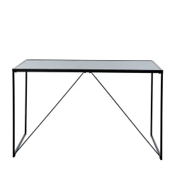 Wohnen Tische<Glasschreibtisch aus Schwarzglas - Pathos