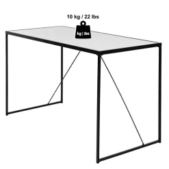 Wohnen Tische<Glasschreibtisch aus Schwarzglas - Pathos