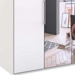 Wohnen Kleiderschränke|Schränke<Gleittüren Schlafzimmerschrank mit Spiegel - Dolienca