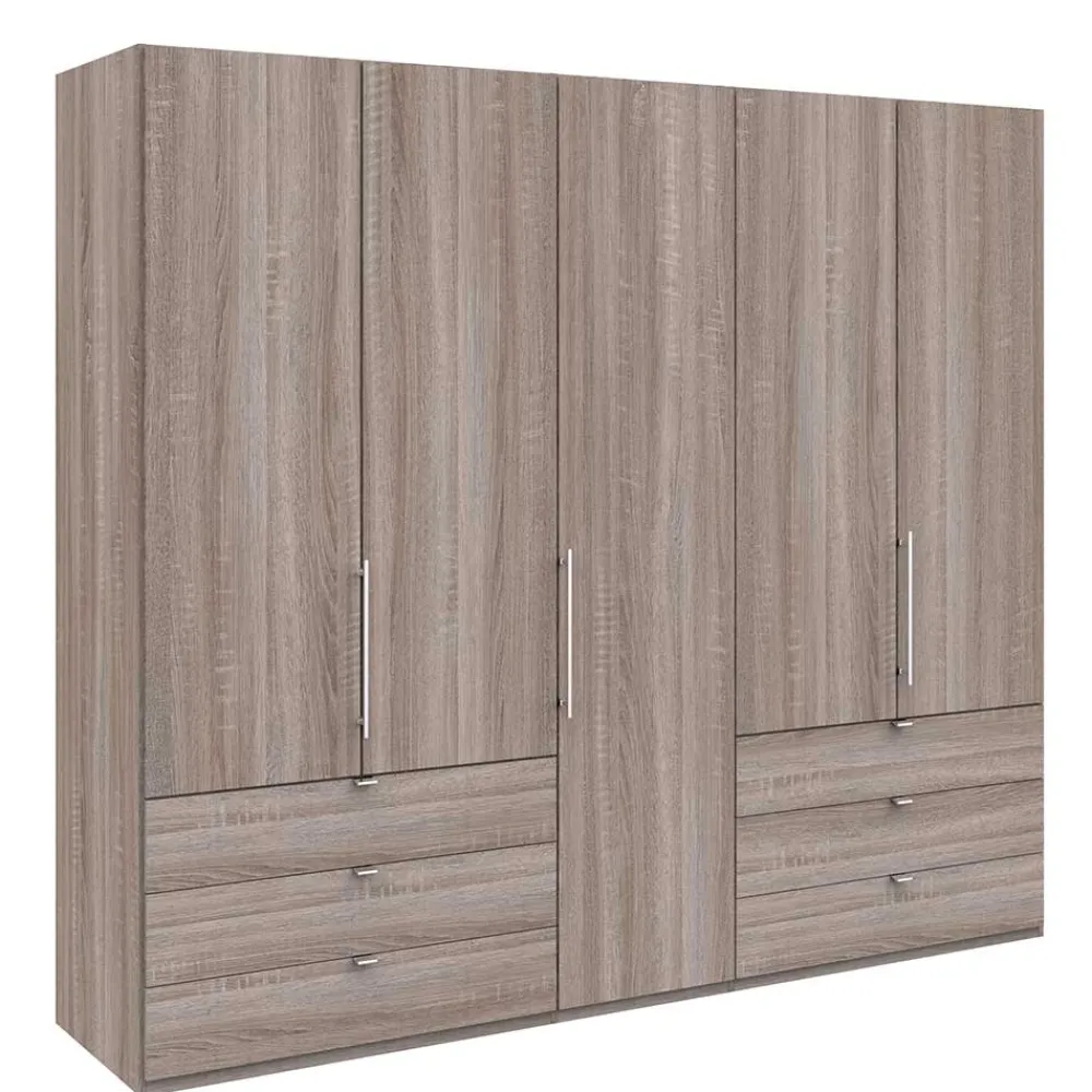 Wohnen Kleiderschränke|Schränke<Gleittüren-Kleiderschrank in Holz-Optik - Crenba