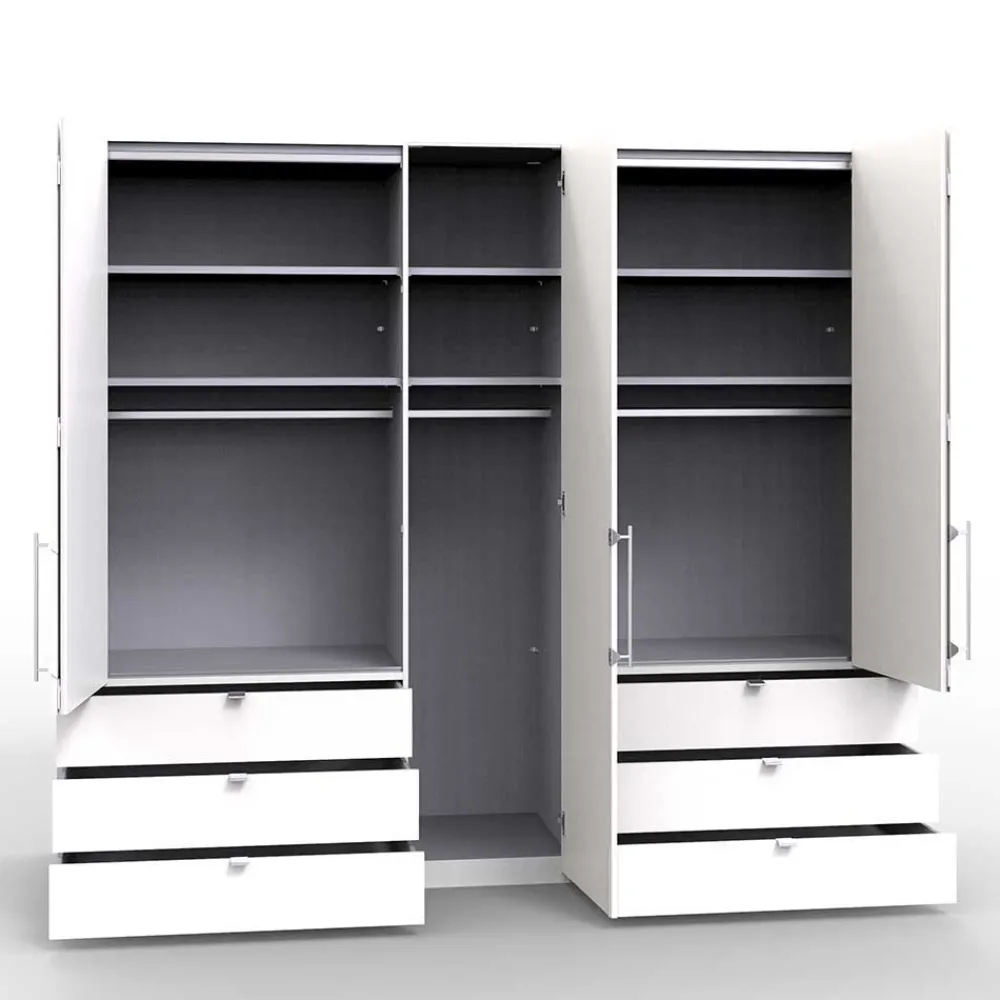 Wohnen Kleiderschränke|Schränke<Gleittüren-Kleiderschrank in Holz-Optik - Crenba
